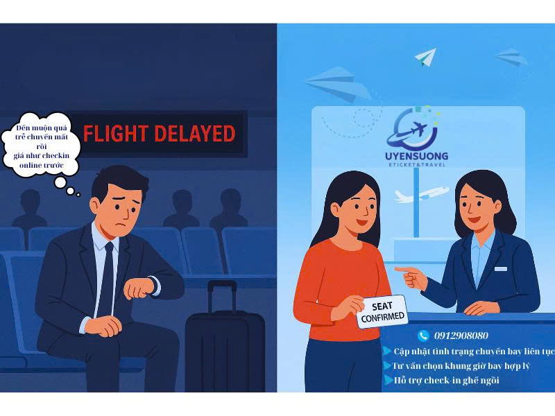 😓 Trễ Chuyến – Ám Ảnh Khi Đi Máy Bay 